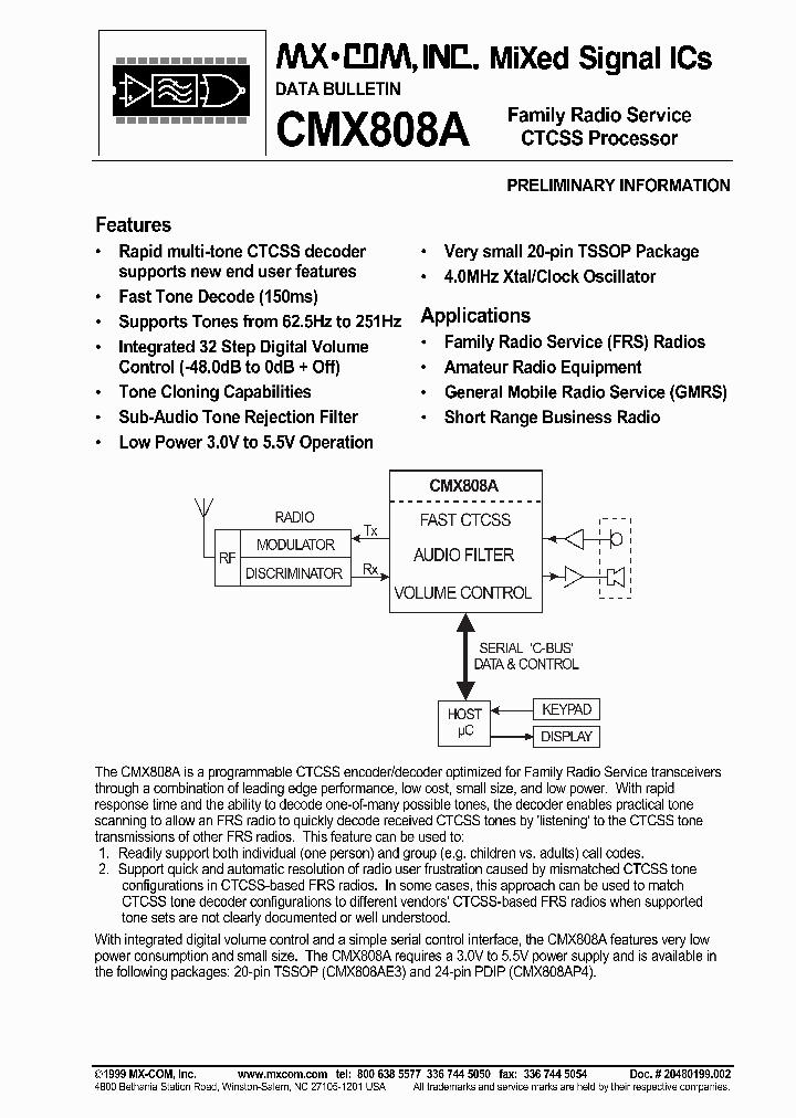 CMX808AP4_3852830.PDF Datasheet