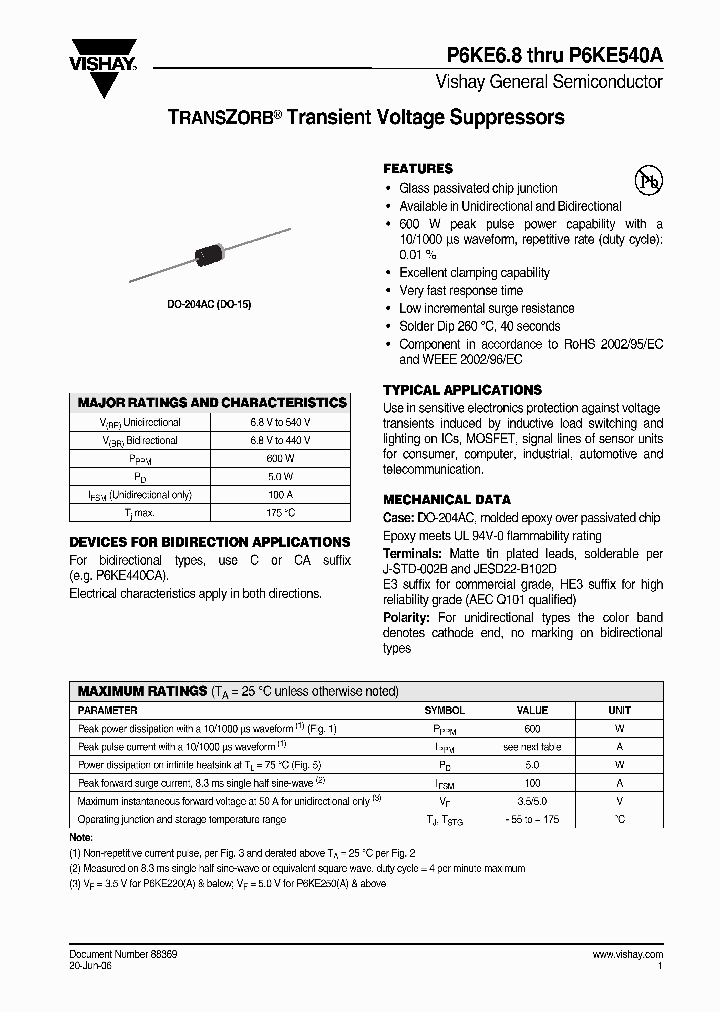 P6KE30-HE354_3854423.PDF Datasheet