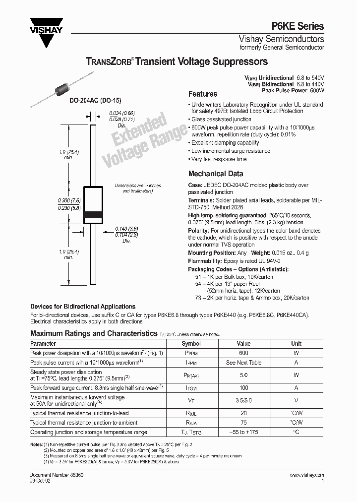 P6KE300-E3_3854424.PDF Datasheet
