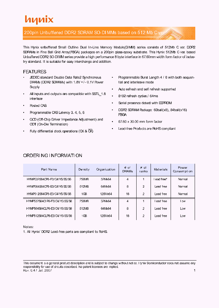 HYMP532S64CLP6-S6_3854333.PDF Datasheet