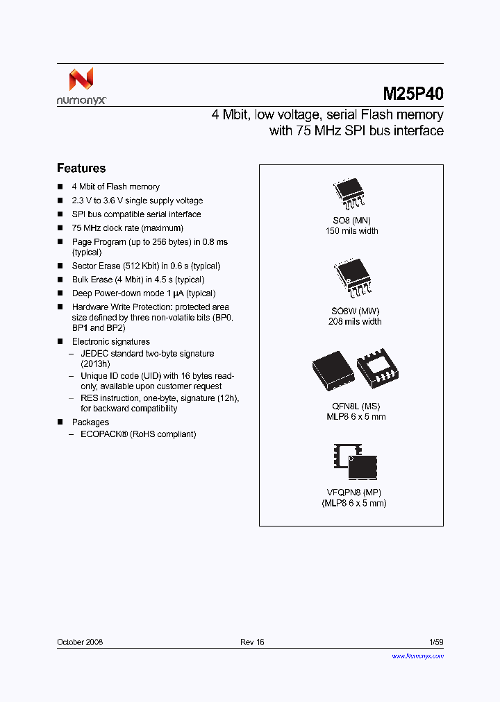 M25P40-VMS6G_3852466.PDF Datasheet