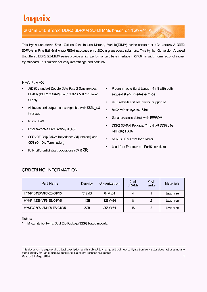 HYMP164S64AP6-Y5_3855173.PDF Datasheet
