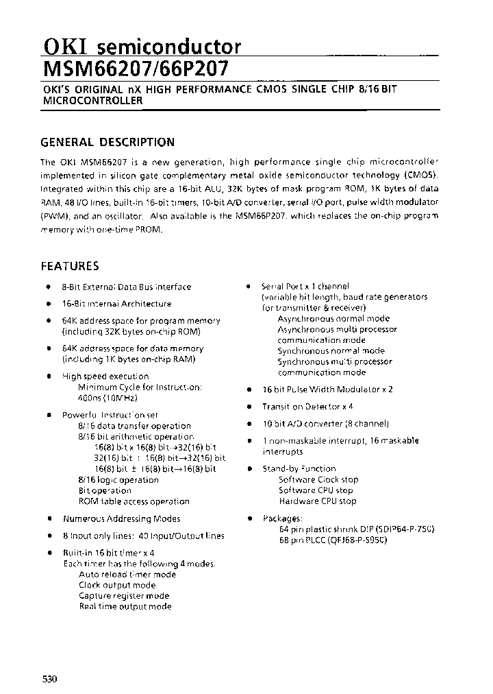 MSM66P207-SS_3856789.PDF Datasheet