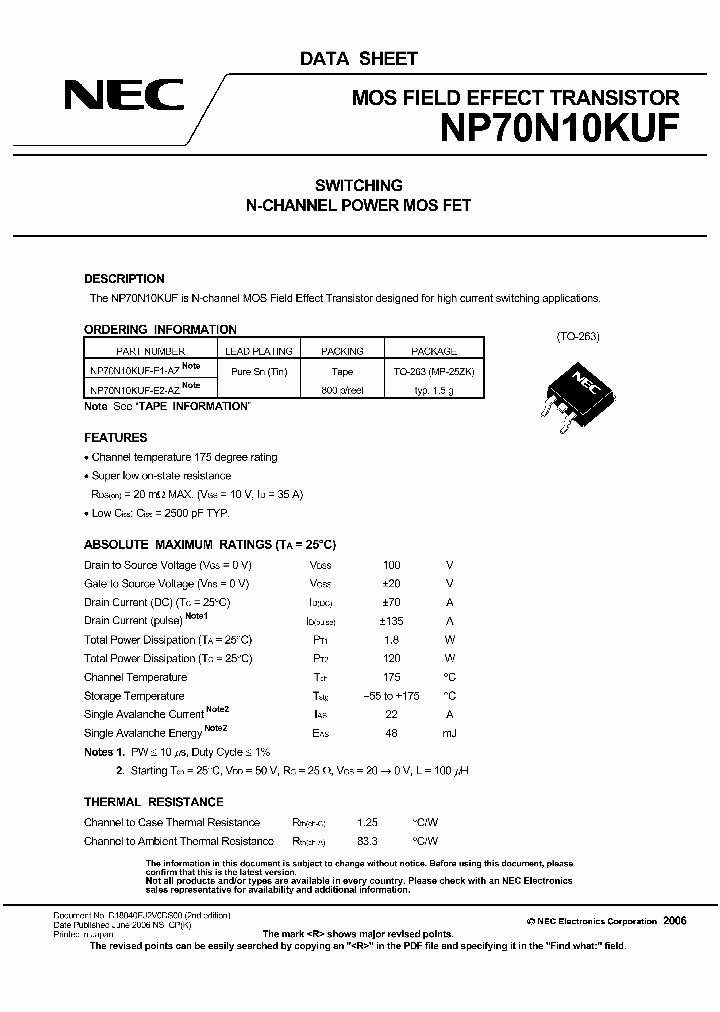 NP70N10KUF-E1-AZ_3858414.PDF Datasheet