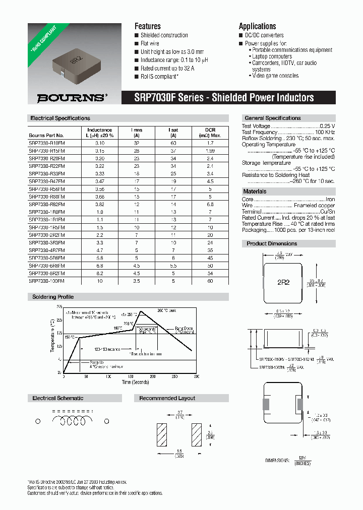 SRP7030-1R0FM_3859255.PDF Datasheet