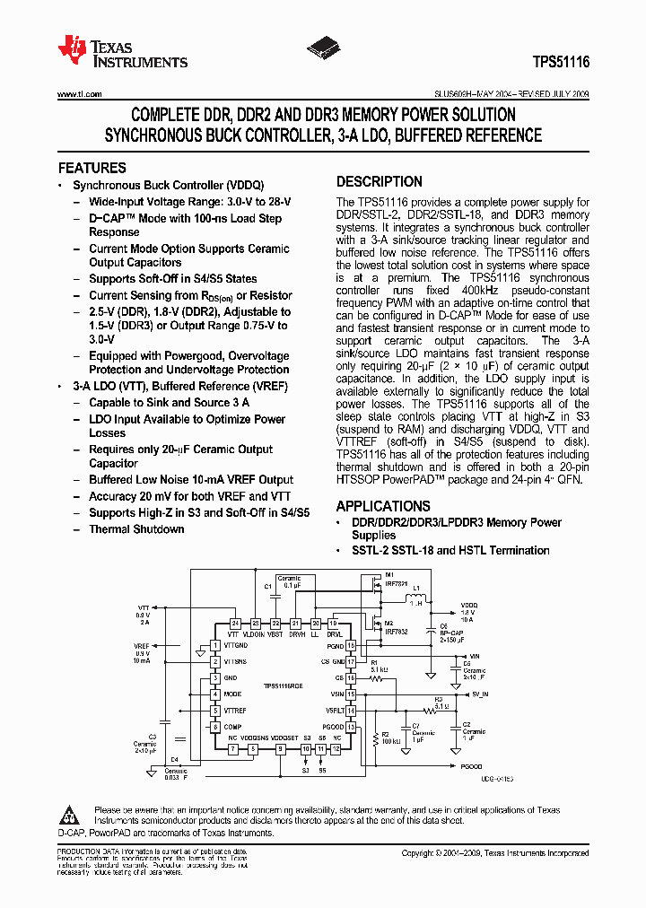TPS51116RGER_3859847.PDF Datasheet