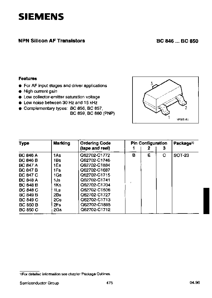 BC847AE6327_3856352.PDF Datasheet