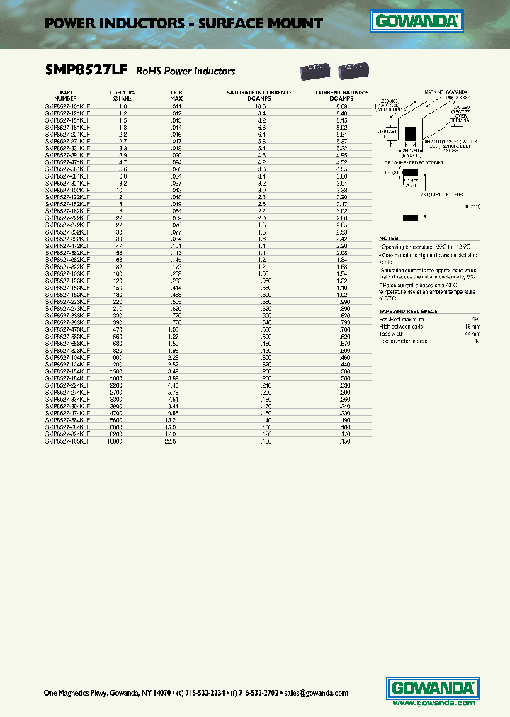 SMP8527-152KLF_3859501.PDF Datasheet