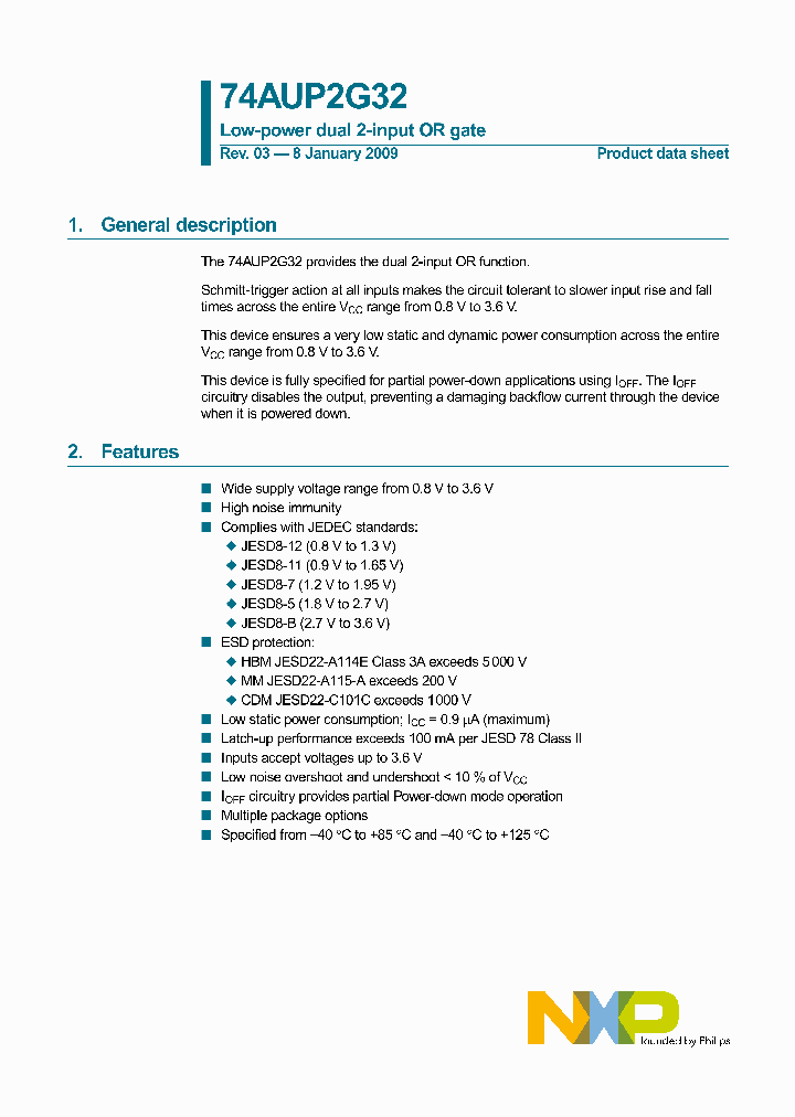 74AUP2G32DC125_3856225.PDF Datasheet