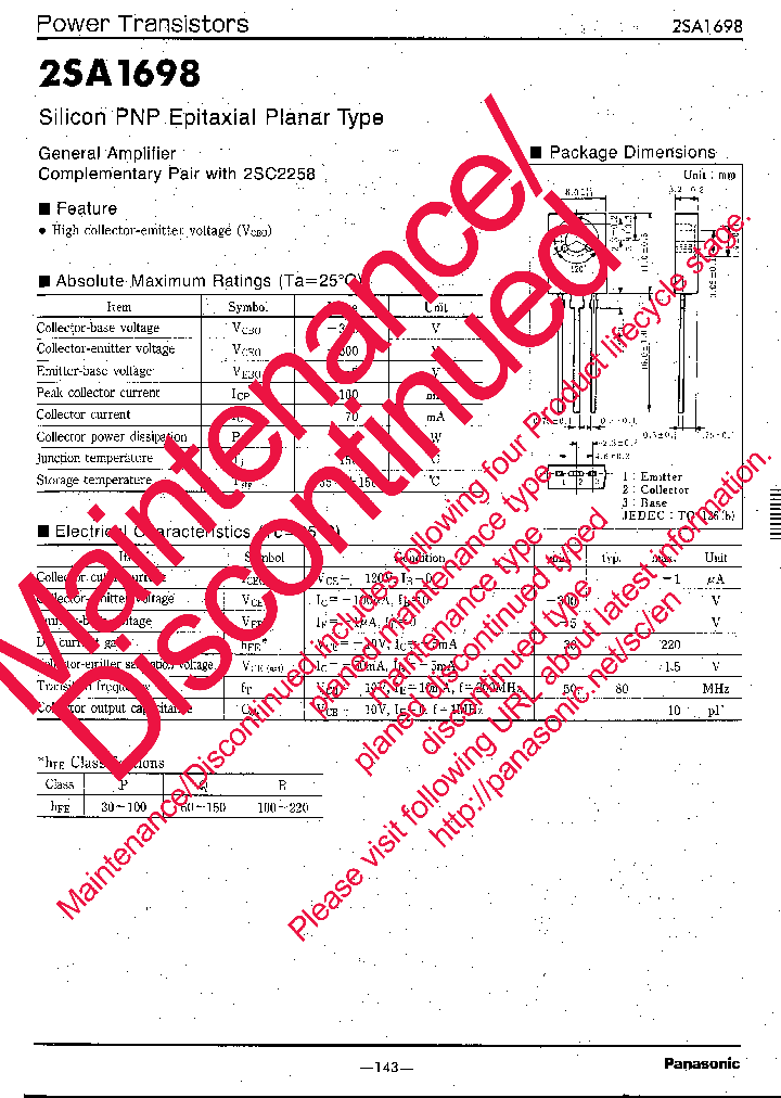 2SA1698_3860737.PDF Datasheet