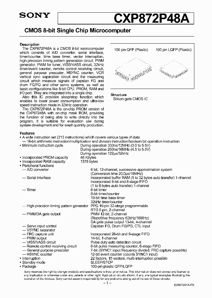 CXP872P48AR-2-XXX_3861110.PDF Datasheet