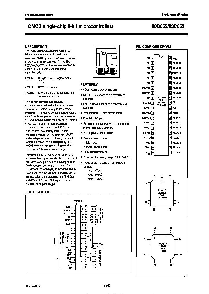 P83C652FHBXXX-T_3861409.PDF Datasheet