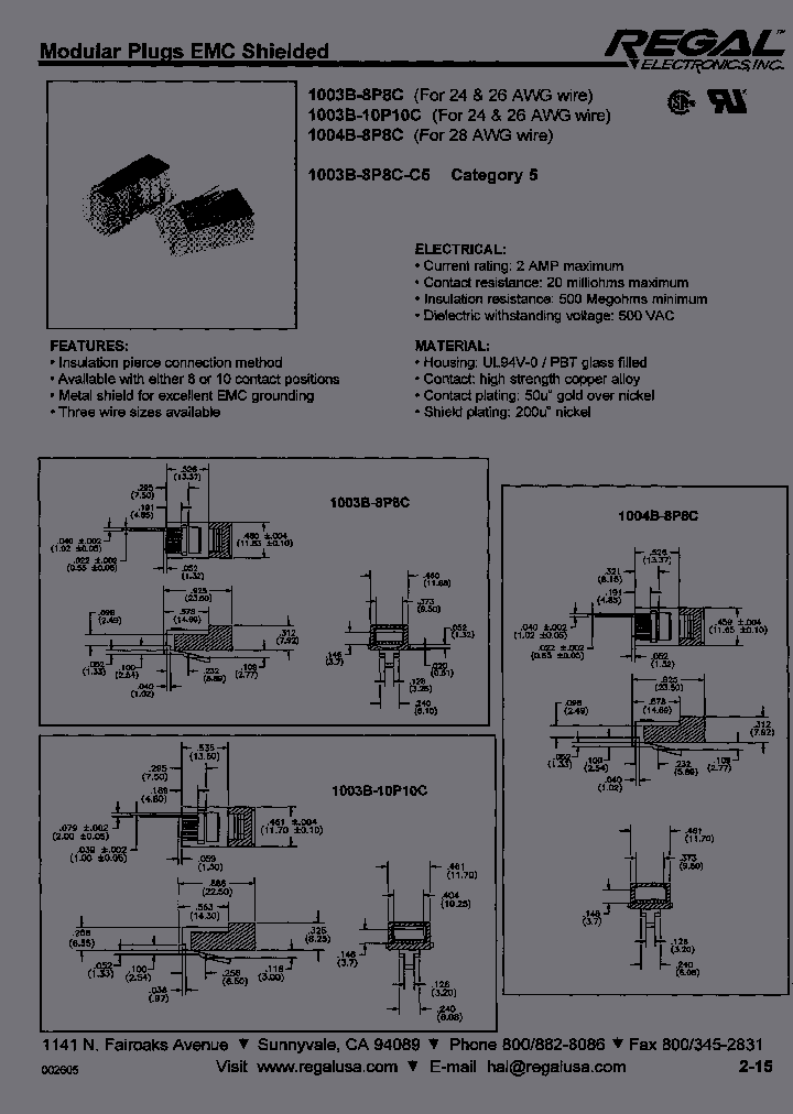 1003B-8P8C-C5_3860725.PDF Datasheet