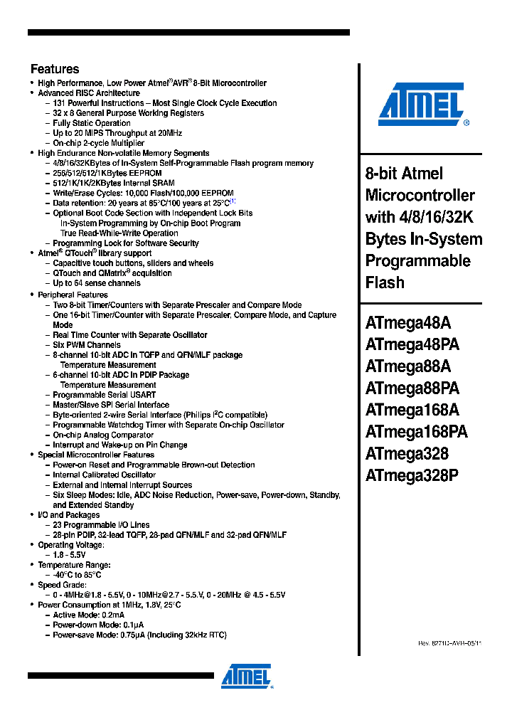 ATMEGA48PA-CCU_3862989.PDF Datasheet