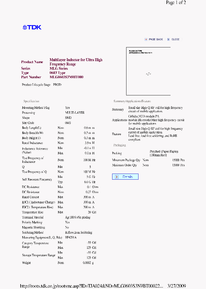MLG0603S3N9BT000_3863504.PDF Datasheet