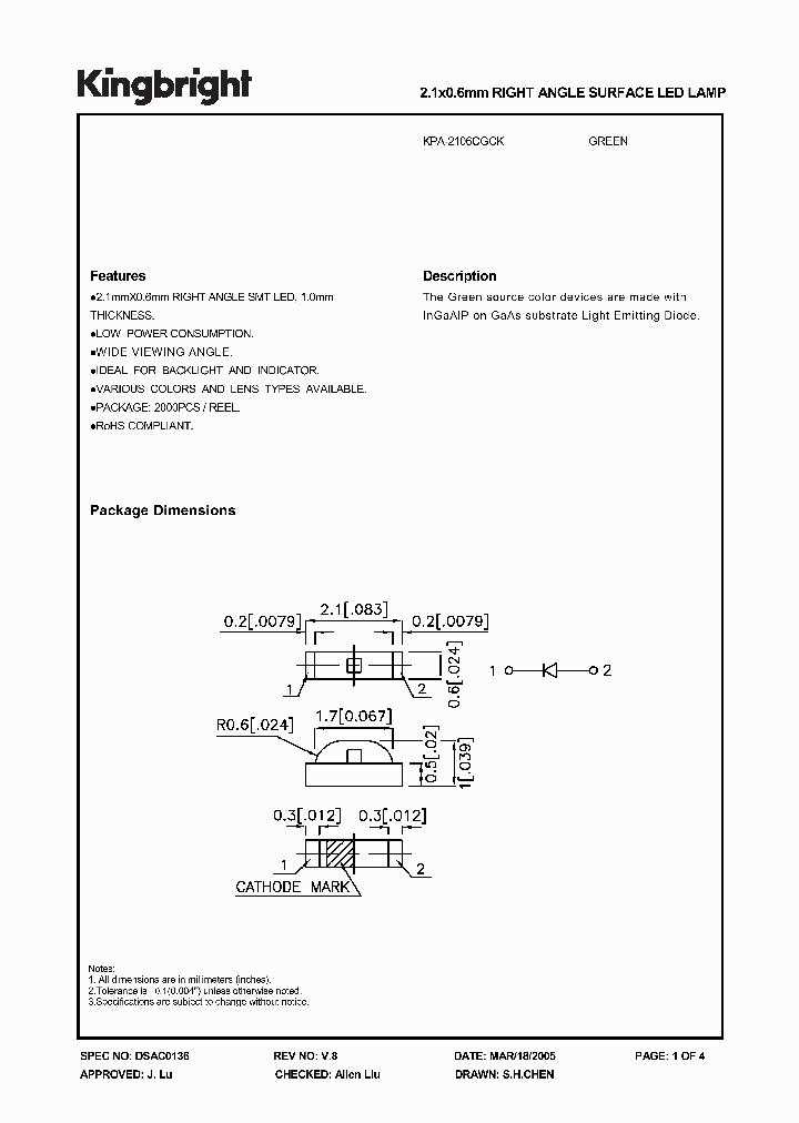 KPA-2106CGCK_3863404.PDF Datasheet
