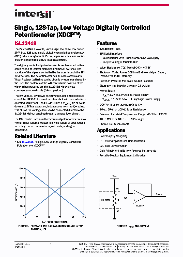 ISL23418UFRUZ-T7A_4109493.PDF Datasheet