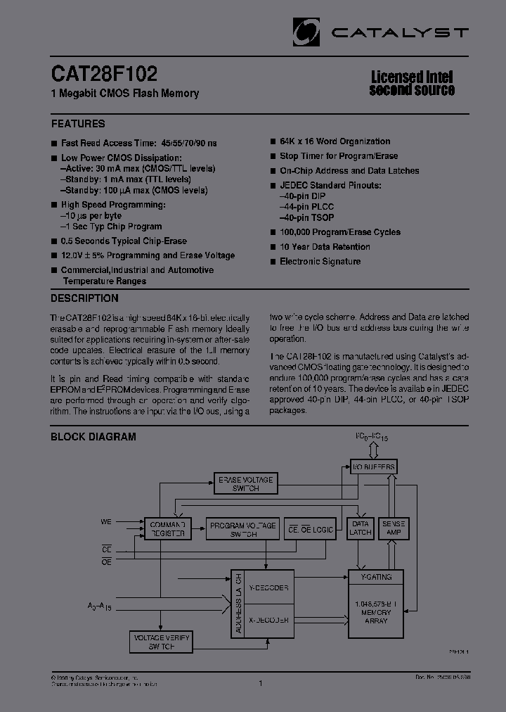 CAT28F102PA-70_3862693.PDF Datasheet