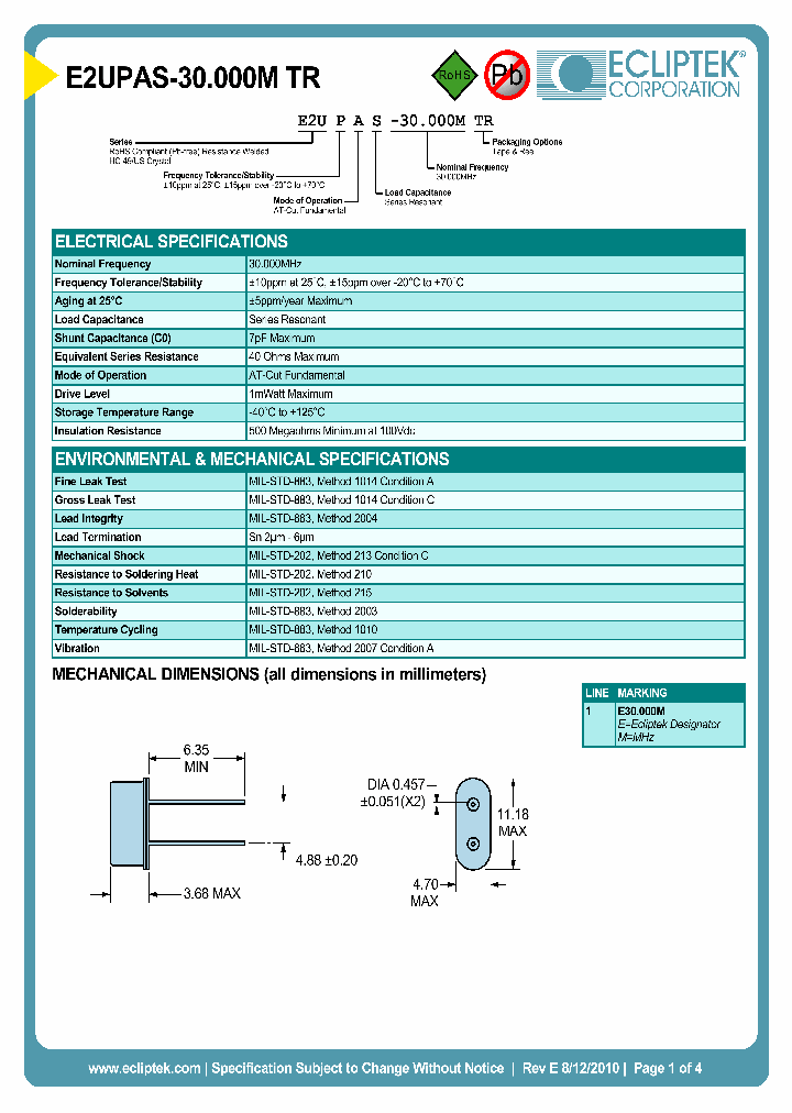E2UPAS-30000MTR_3863915.PDF Datasheet