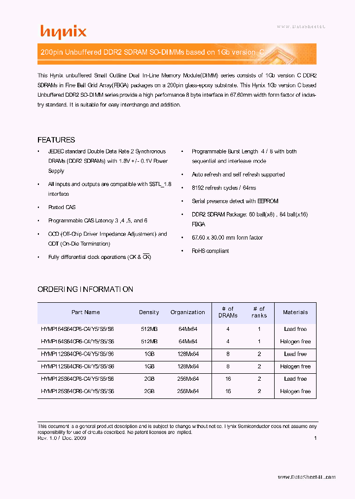 HYMP125S64CR8_4110020.PDF Datasheet