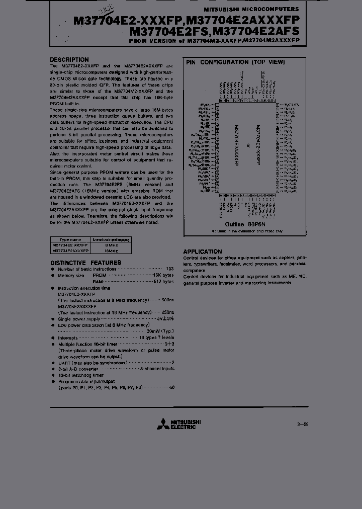 M37704E2FS_3864683.PDF Datasheet