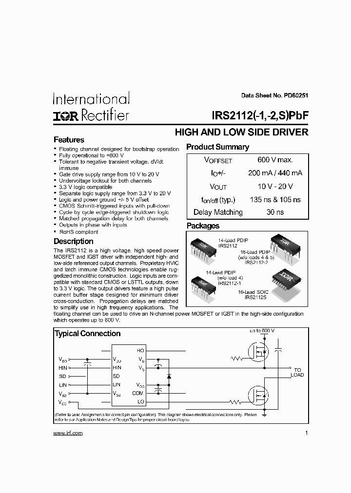 IRS2112-1PBF_3864944.PDF Datasheet