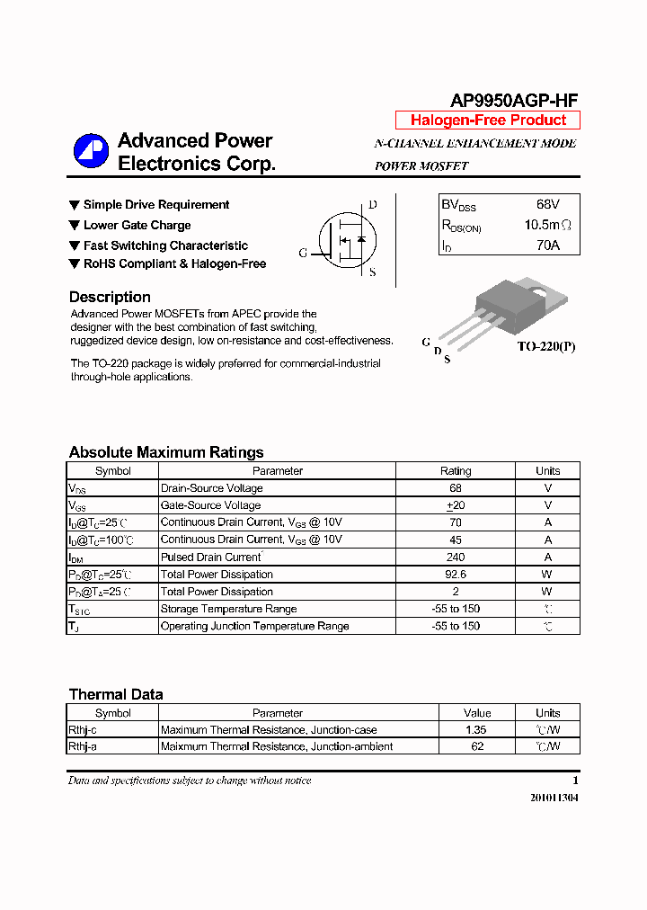 AP9950AGP-HF_3861532.PDF Datasheet