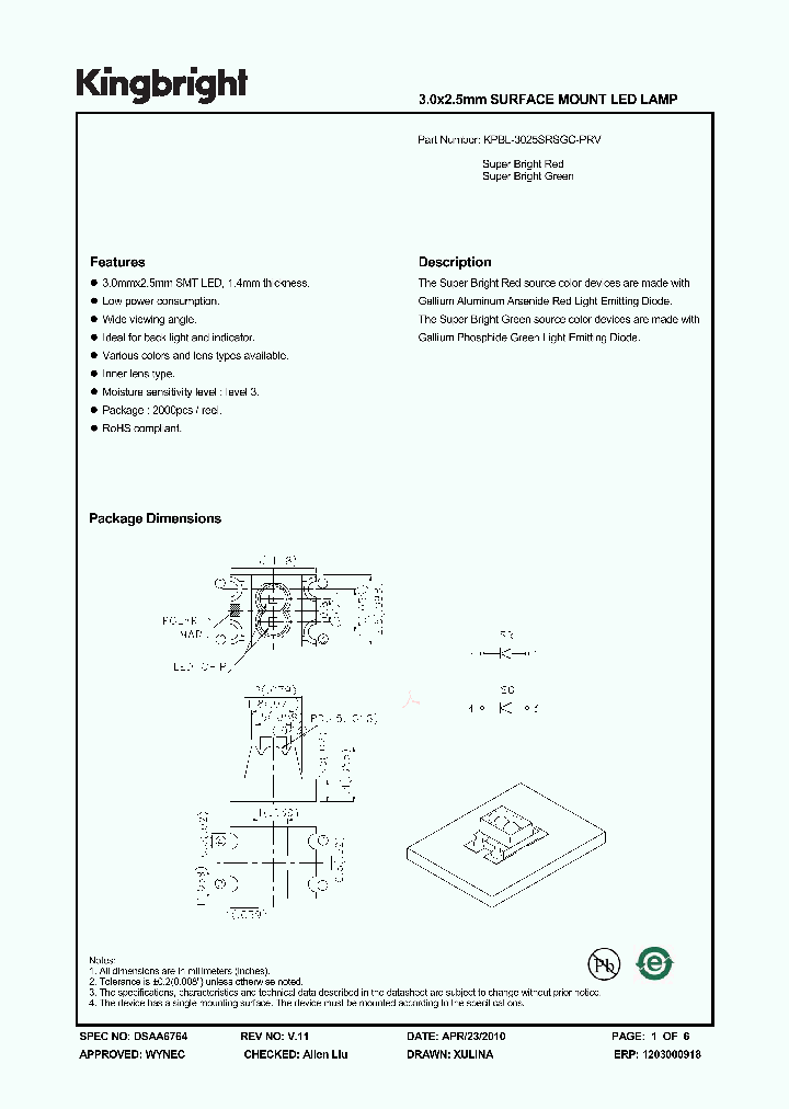 KPBL-3025SRSGC-PRV_3864459.PDF Datasheet