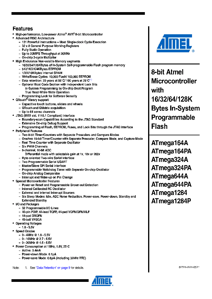 ATMEGA644PA-PU_3865365.PDF Datasheet