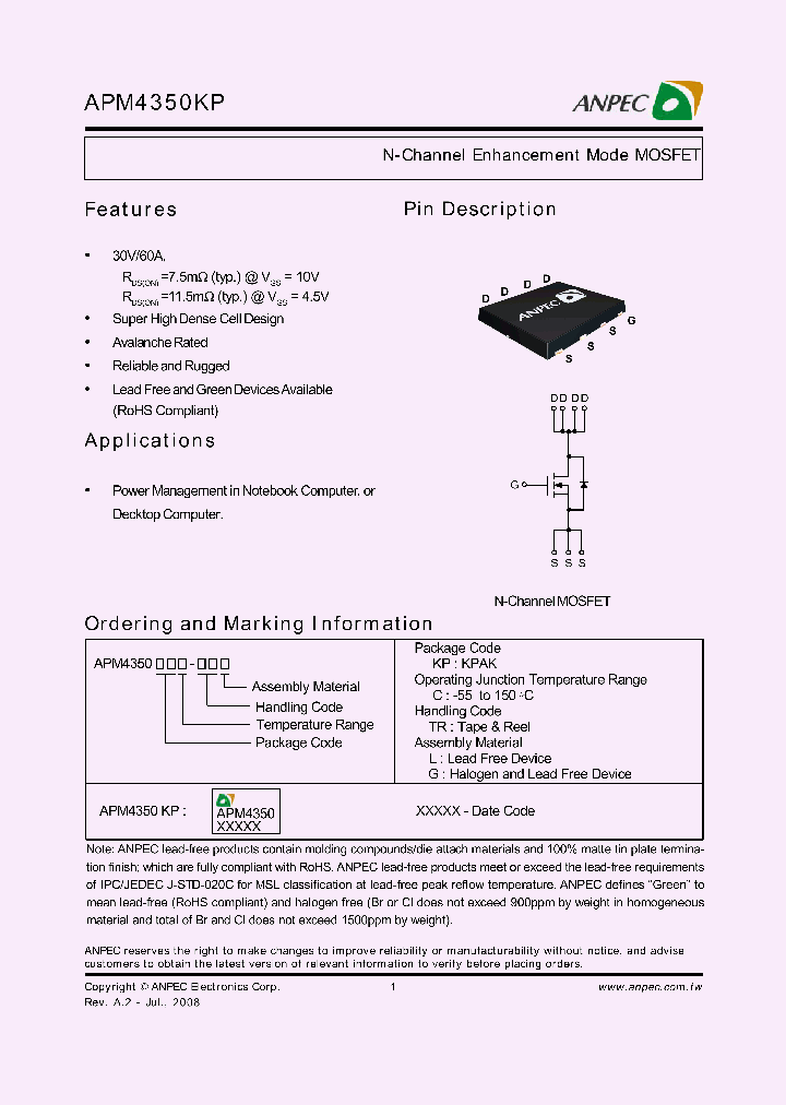 APM4350KPC-TRG_3870942.PDF Datasheet