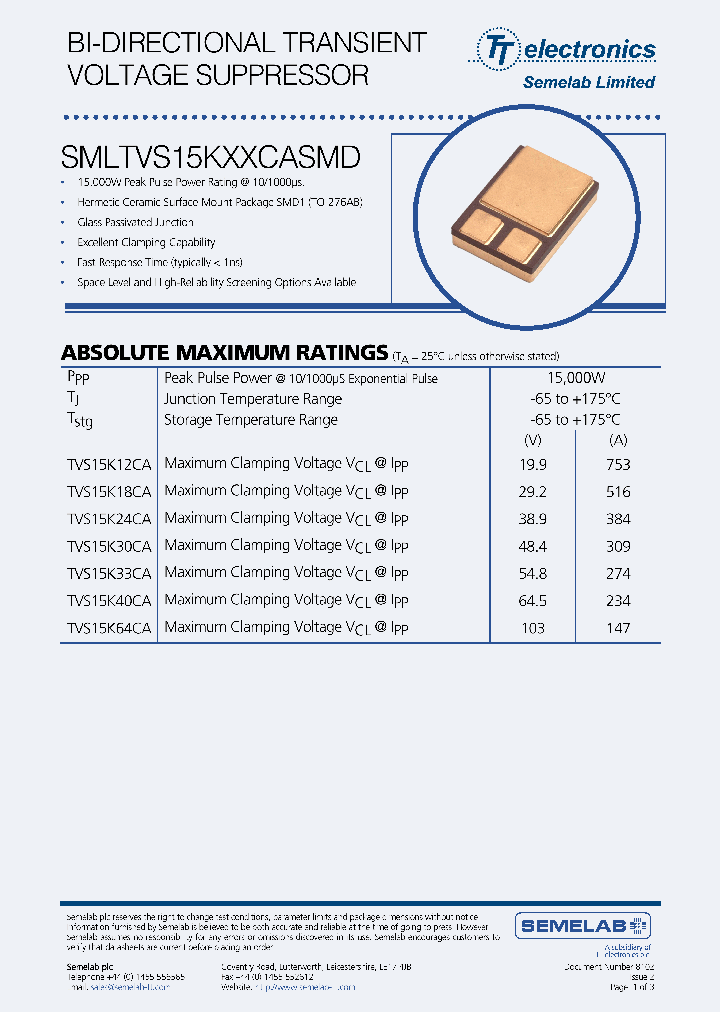 SMLTVS15K30CASMD_3870778.PDF Datasheet