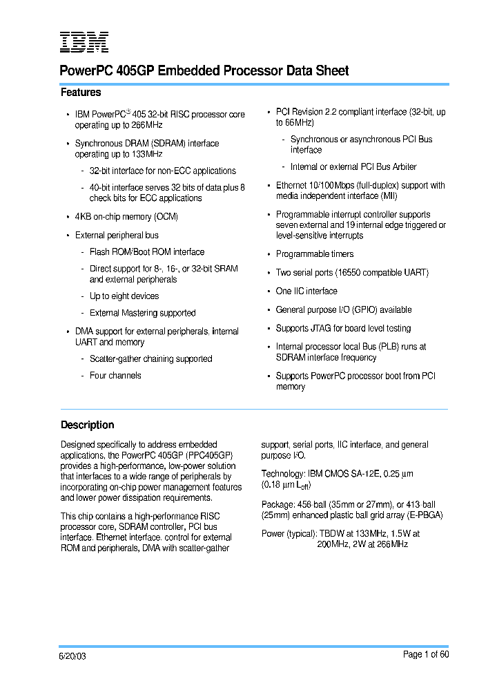 IBM25PPC405GP-3BE266C_3871931.PDF Datasheet
