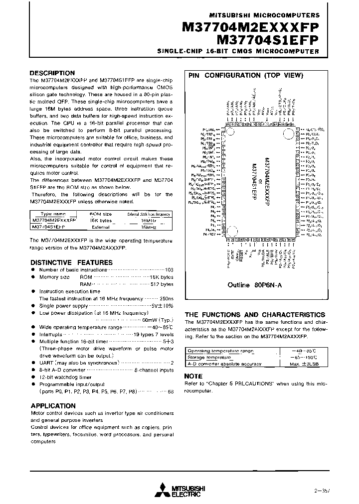 M37704M2EXXXFP_3864688.PDF Datasheet