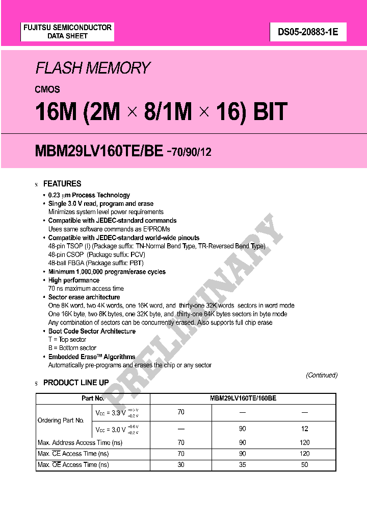 MBM29LV160BE12PCV-E1_3872352.PDF Datasheet