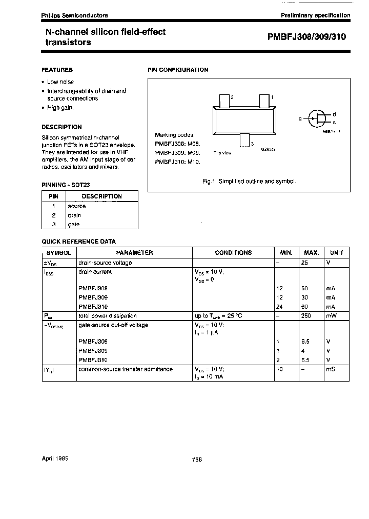 PMBFJ309-TAPE-13_3876808.PDF Datasheet