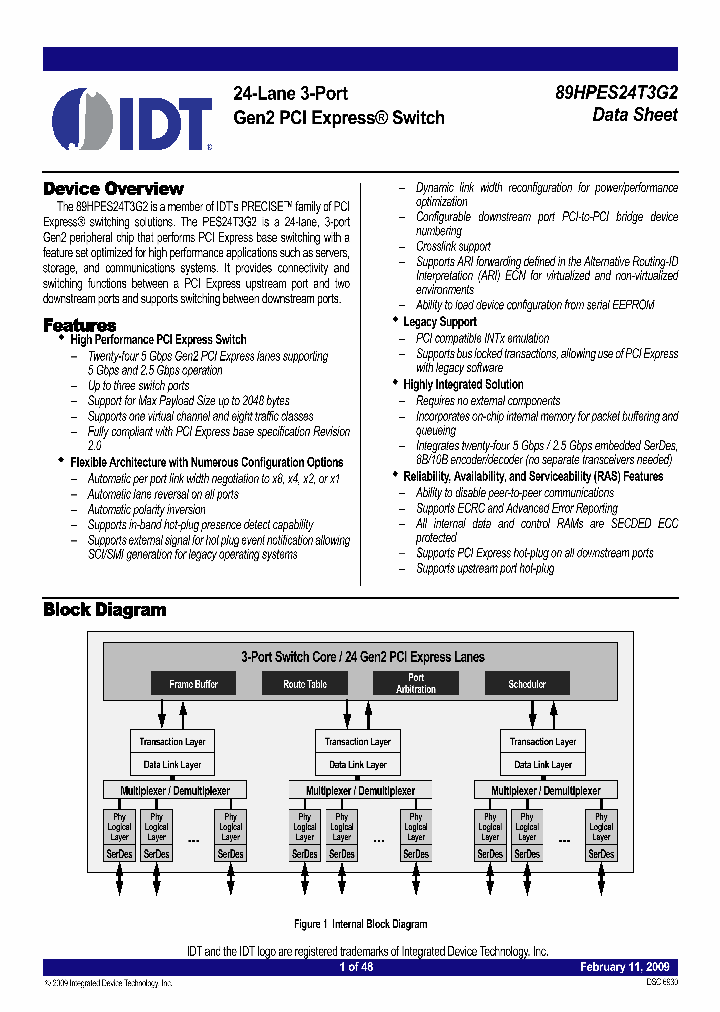 89HPES24T3G2ZBBLG_3876966.PDF Datasheet