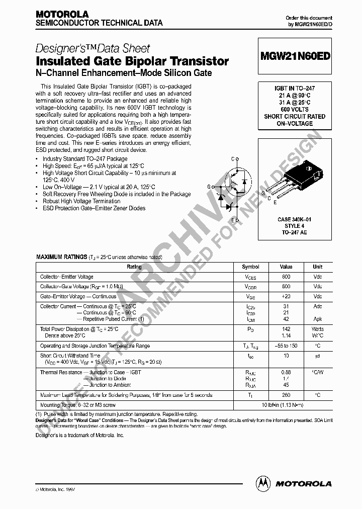 MGW21N60ED-D_4115676.PDF Datasheet