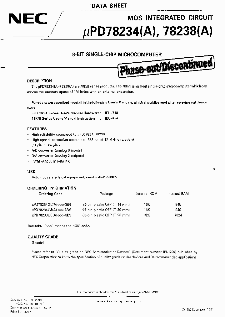 UPD78234GCA-XXX-3B9_3875396.PDF Datasheet