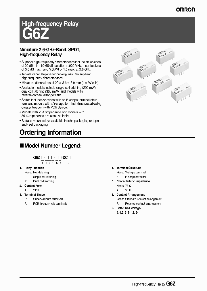 G6Z-K-1PER-DC12_3877278.PDF Datasheet