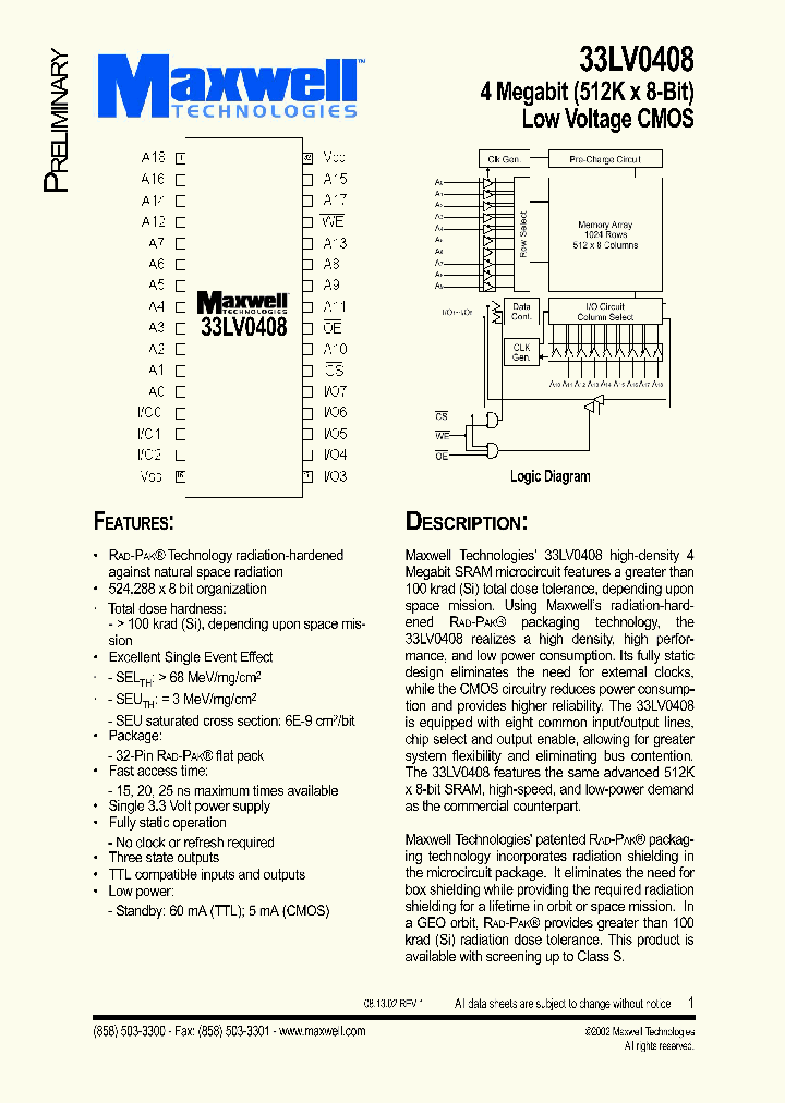 33LV0408RPFI-15_3878209.PDF Datasheet