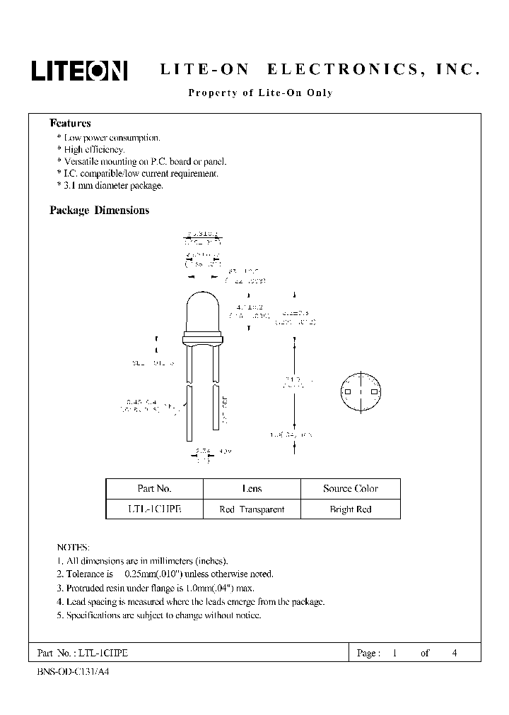 LTL-1CHPE_3877179.PDF Datasheet