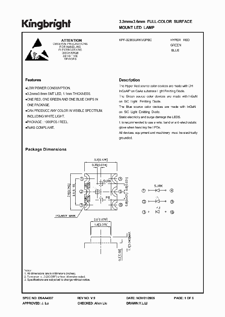 KPF-3236SURKVGPBC_3879875.PDF Datasheet