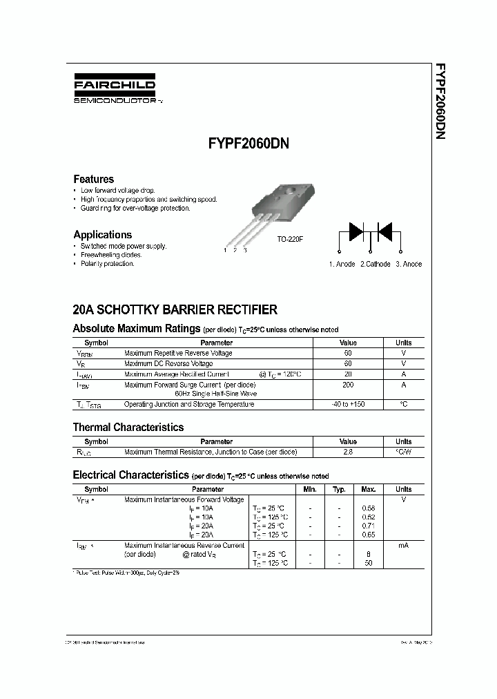 FYPF2060DN_3880587.PDF Datasheet