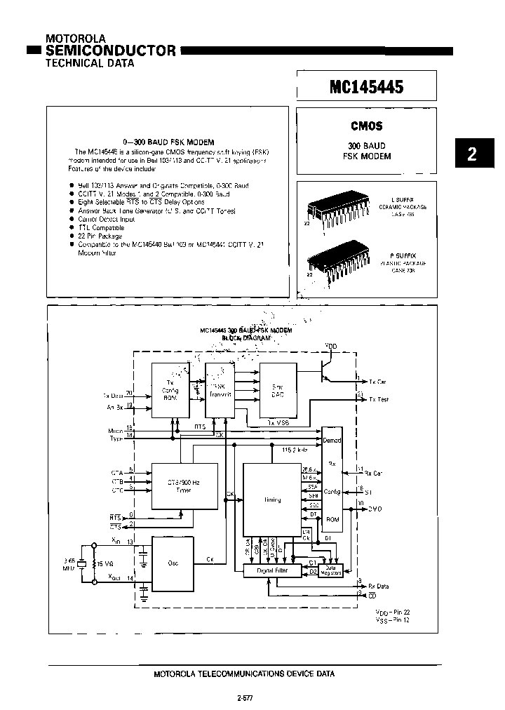 MC145445P_3881085.PDF Datasheet