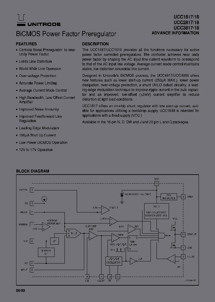 UCC1817N_3881439.PDF Datasheet