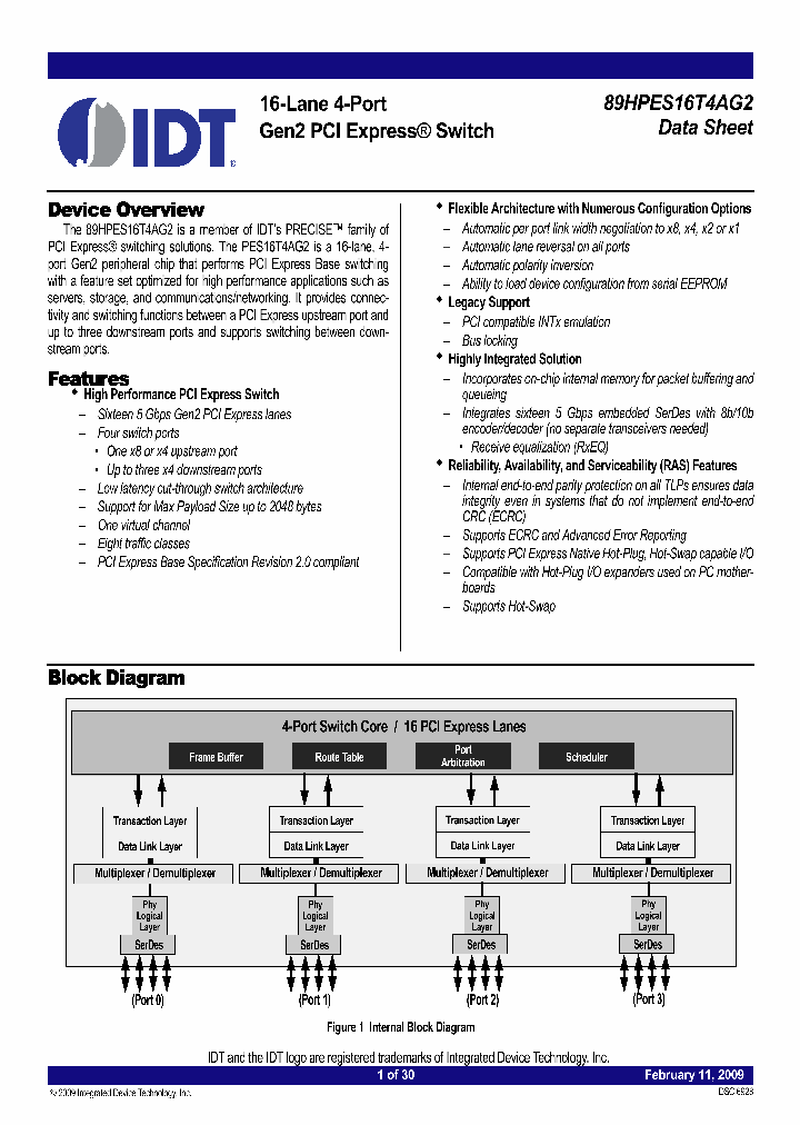 89HPES16T4AG2ZBALG_3876962.PDF Datasheet