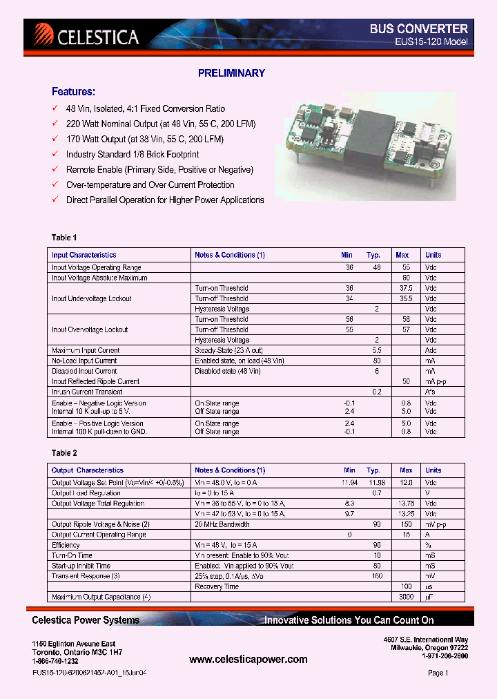 EUS15-120-PHCR_3882590.PDF Datasheet