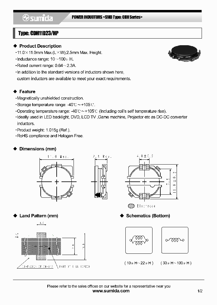 CDH11D23HPHF-820MB_3883059.PDF Datasheet