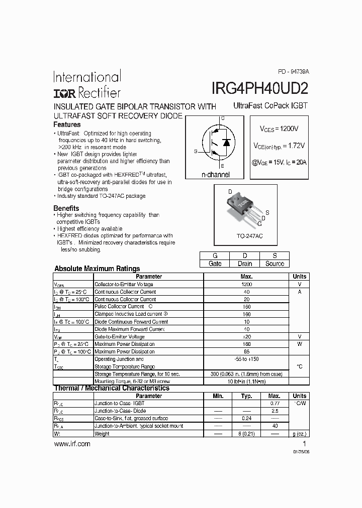 IRG4PH40UD2_3882919.PDF Datasheet