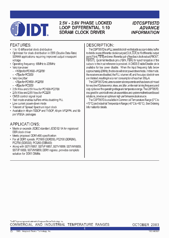 IDTCSPT857DPF_3882296.PDF Datasheet